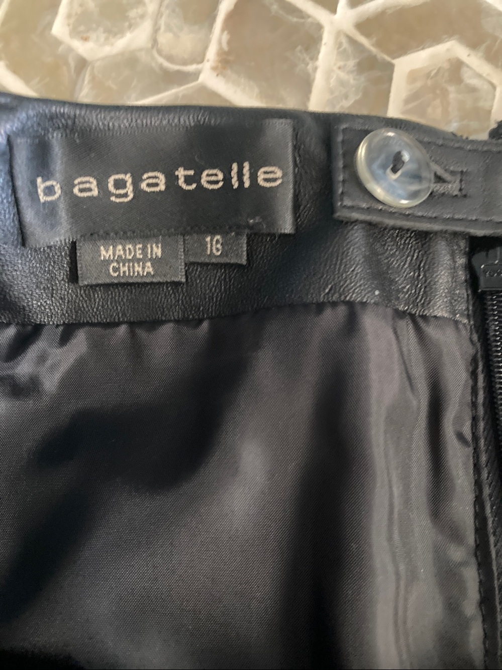 NEW! Bagatelle Y2K Genuine Leather Flounce Skirt (16) - Picture 4 of 10